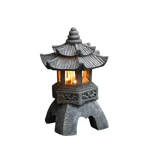 Japanese Garden Lantern – Weerbestendige Solar LED Buitenverlichting voor Zen Tuinen