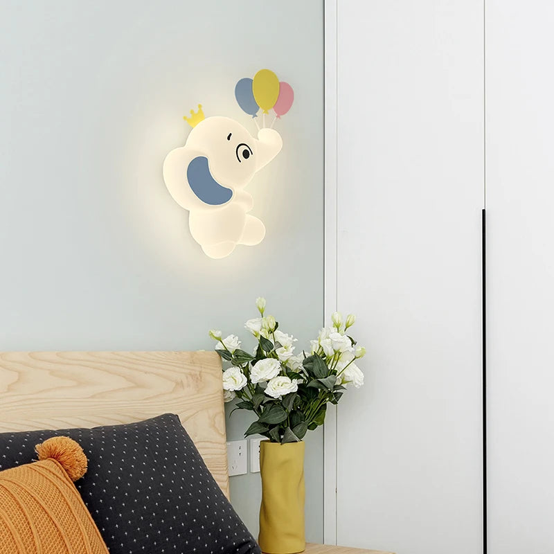 SavanneKids - Cartoon Wandlamp met Dierenmotief voor Kinderkamer