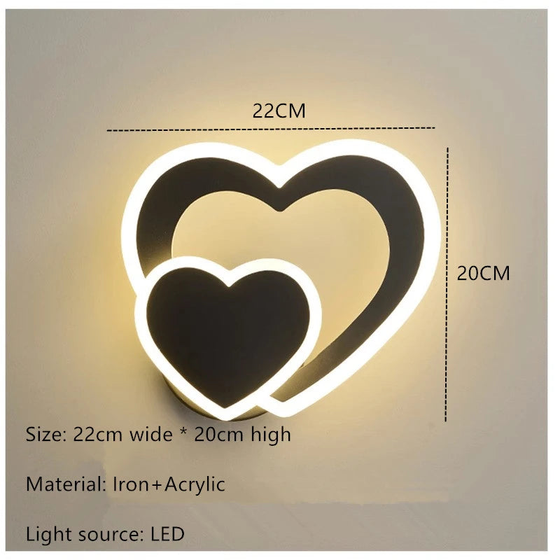 HeartWall Wandlamp - Creatieve LED Sfeerverlichting