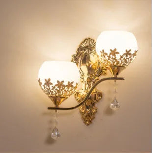 CrystalLuxe - Led Wandlamp Goud Slaapkamer & Woonkamer Sfeerverlichting