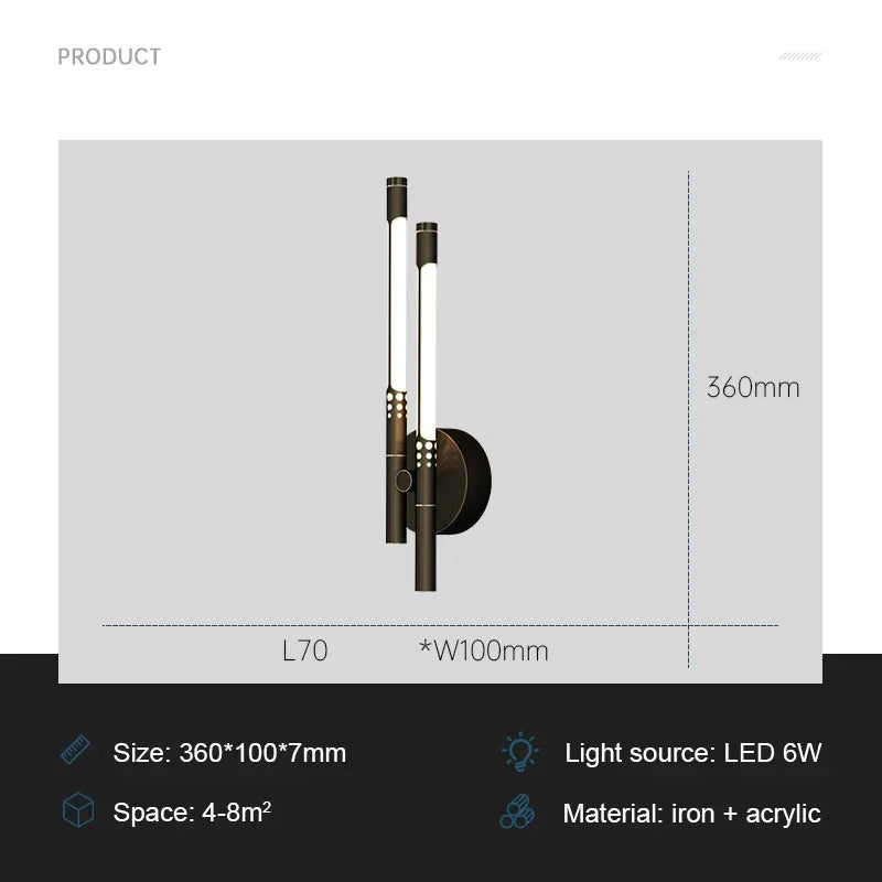 ModernLux - Led Wandlamp Luxe Binnenverlichting Sconces voor Woonkamer en Slaapkamer