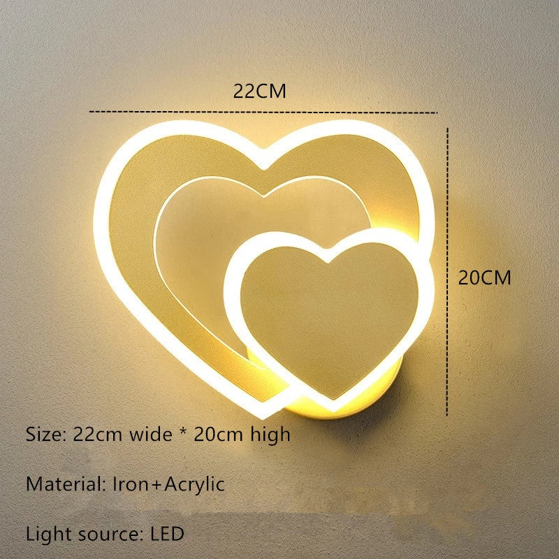 HeartWall Wandlamp - Creatieve LED Sfeerverlichting