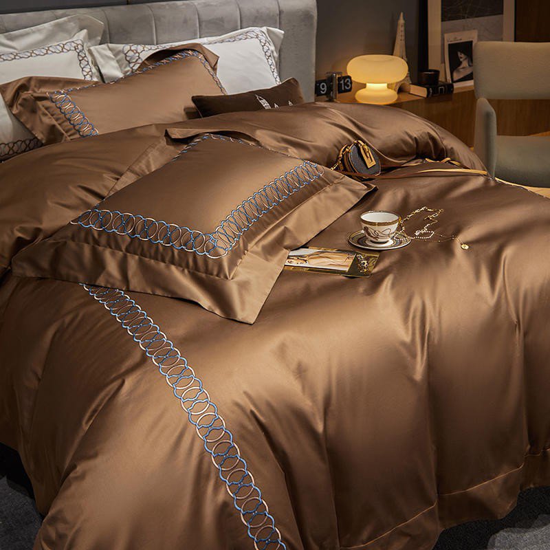 Sunstone Reves Duvet Cover Set - Egyptisch Katoen