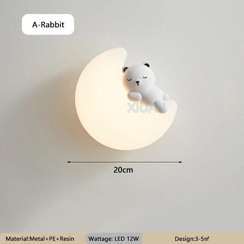 MoonAnimal - Creatieve Maanlamp voor Kinderkamers en Slaapkamers