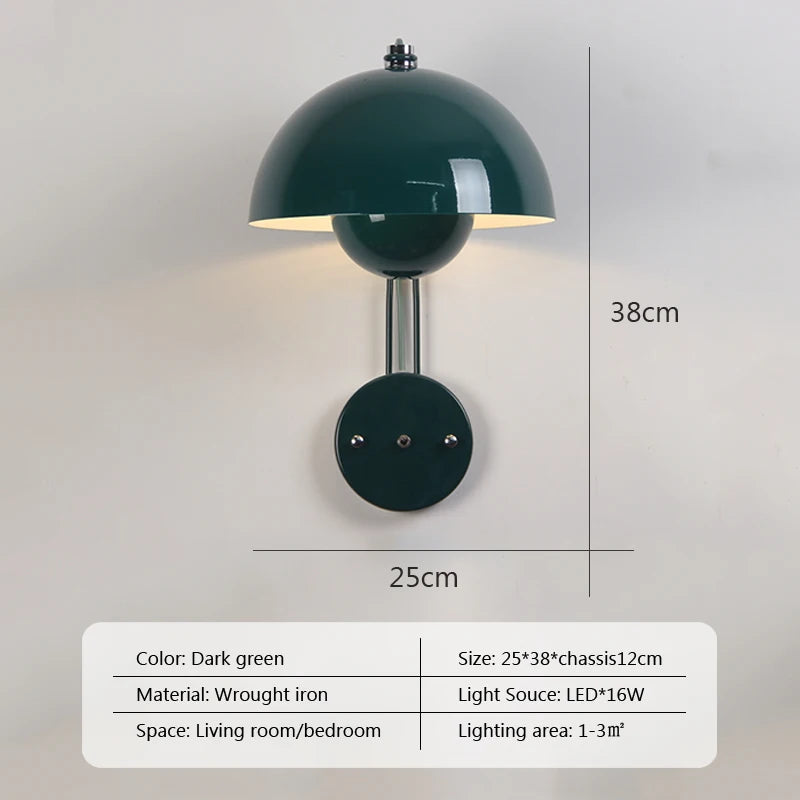 NordicGlow - Minimalistische Multikleur LED Wandlamp voor Slaapkamer en Woonkamer