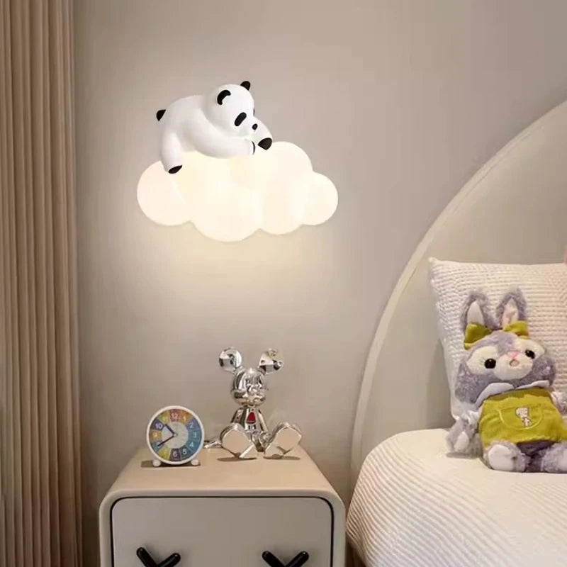 PandaLicht - Schattige Panda LED Wandlamp voor Kinderkamers