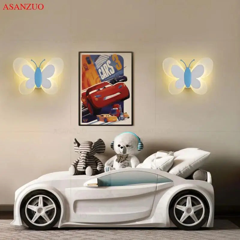 ButterflyGlow - Acryl Vlinder LED Wandlamp voor Kinderkamer en Slaapkamer Decor