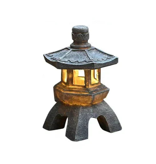 Japanese Garden Lantern – Weerbestendige Solar LED Buitenverlichting voor Zen Tuinen