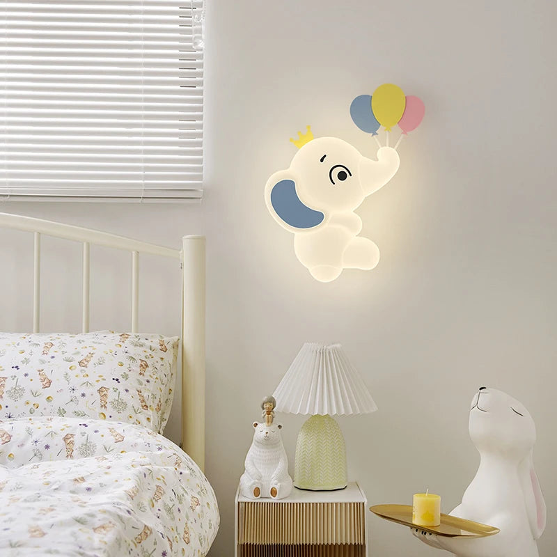 SavanneKids - Cartoon Wandlamp met Dierenmotief voor Kinderkamer