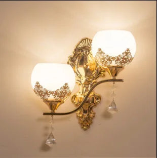 CrystalLuxe - Led Wandlamp Goud Slaapkamer & Woonkamer Sfeerverlichting