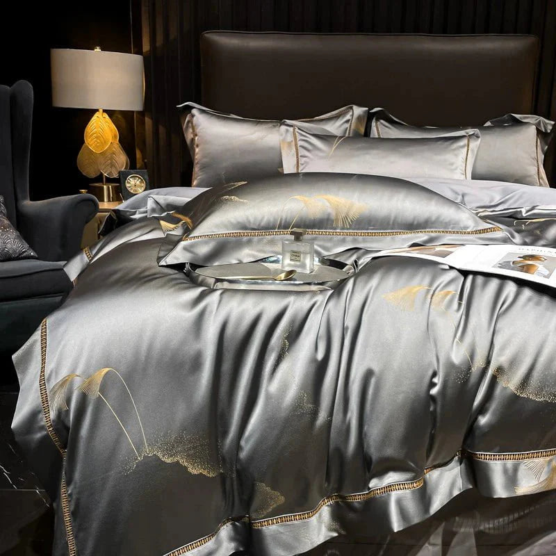 Golden Mist Duvet Cover Set - Egyptisch Katoen