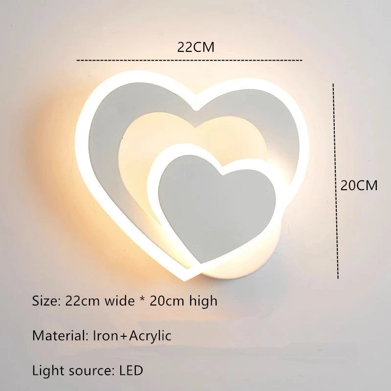 HeartWall Wandlamp - Creatieve LED Sfeerverlichting