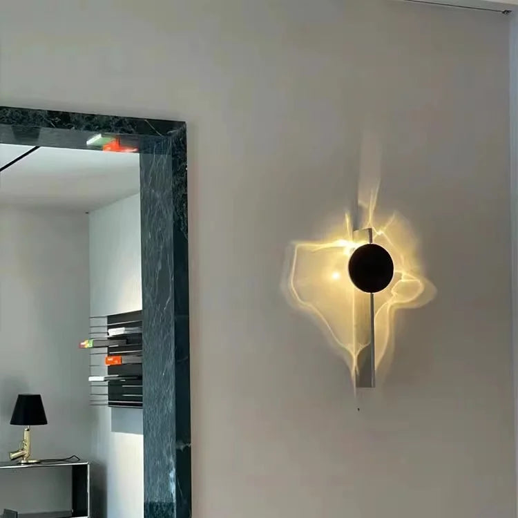 RippleGlow - Luxe Roterende Wandlamp voor Slaapkamer en Woonkamer