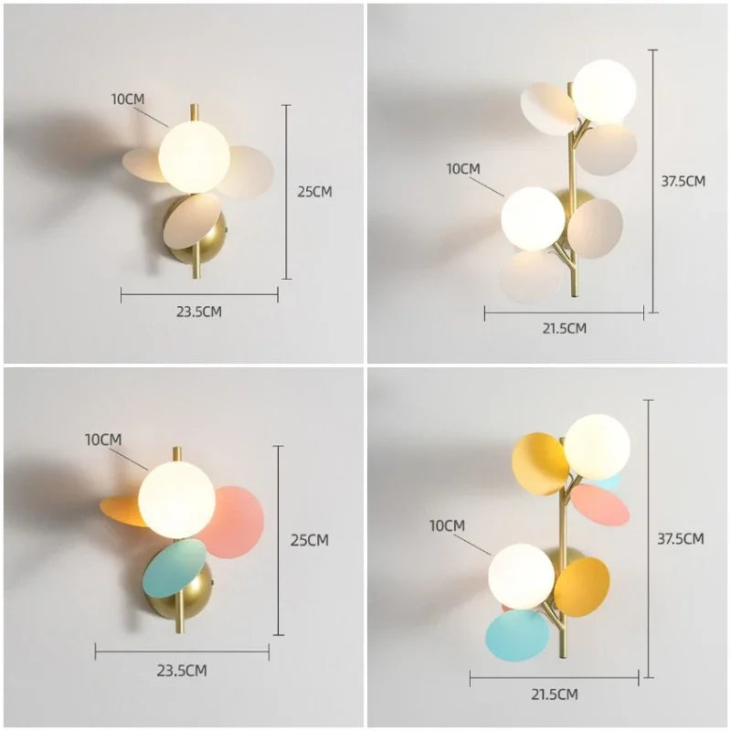 MacronLicht - Kleurrijke LED Acryl Sconce