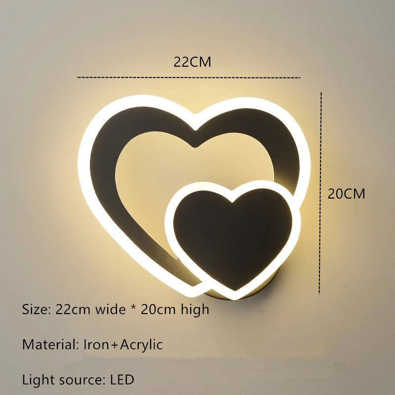 HeartWall Wandlamp - Creatieve LED Sfeerverlichting