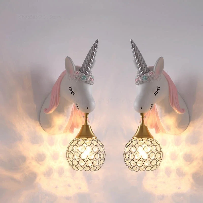 UnicornLicht - Kinderen Kamer Wandlamp Moderne Cartoons Sconce Lamp