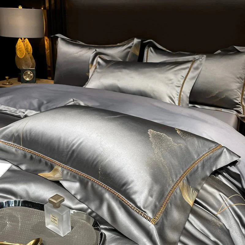 Golden Mist Duvet Cover Set - Egyptisch Katoen