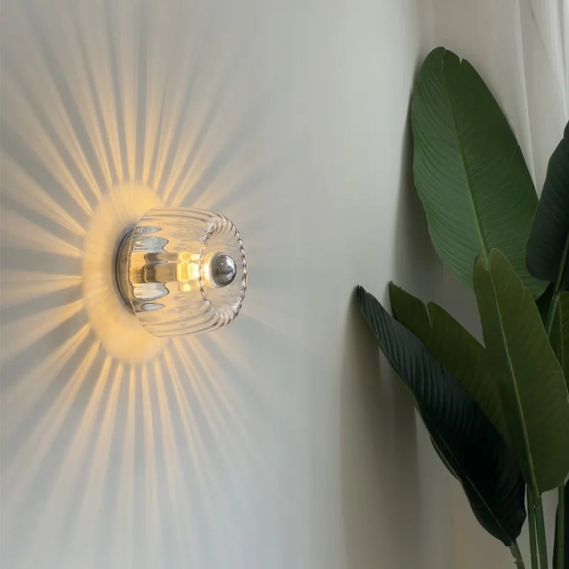 BauhausLicht - Glazen Wandlamp Met E14 Fitting Voor Woonkamer en Hal