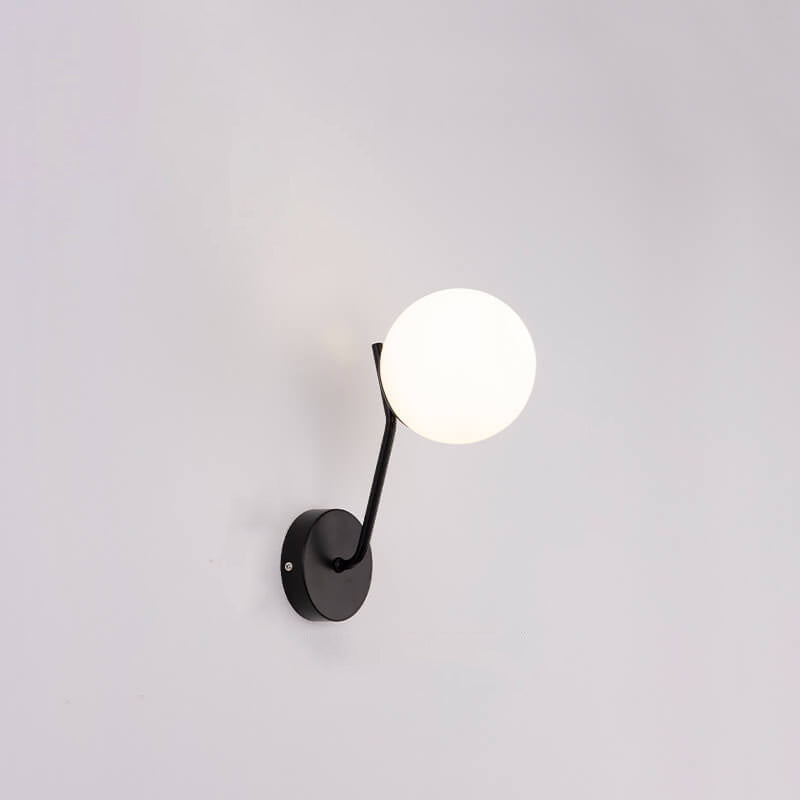 Moderne Bolvormige Glazen Wandlamp