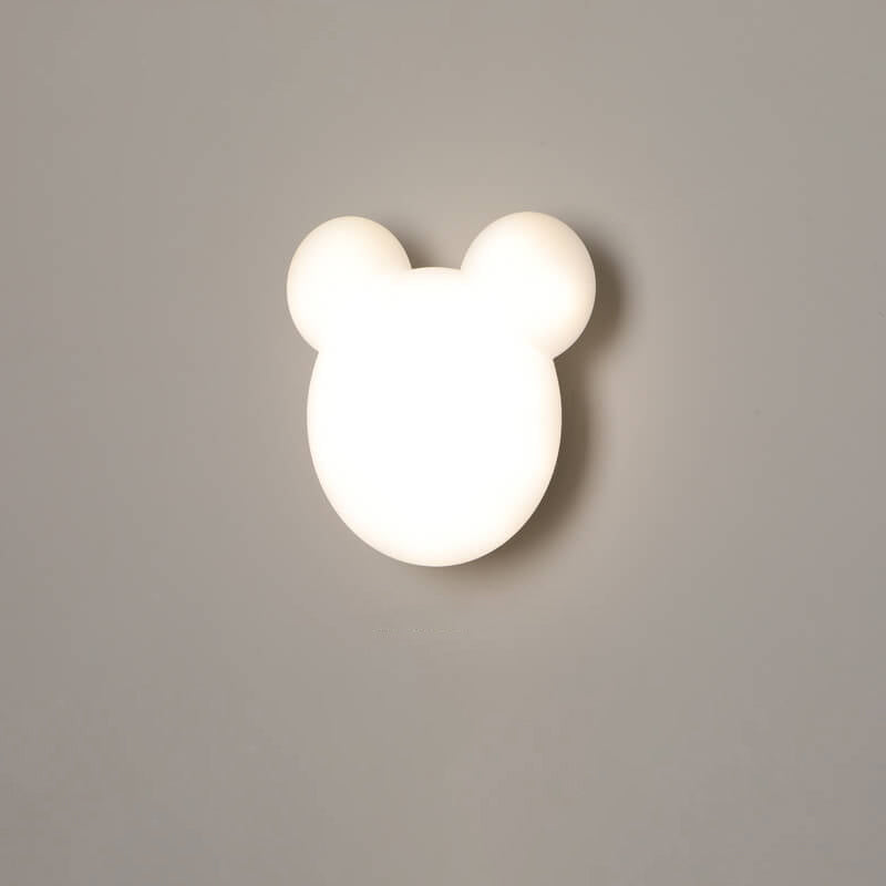 Cartoon minimalistische berenvormige LED-wandlamp