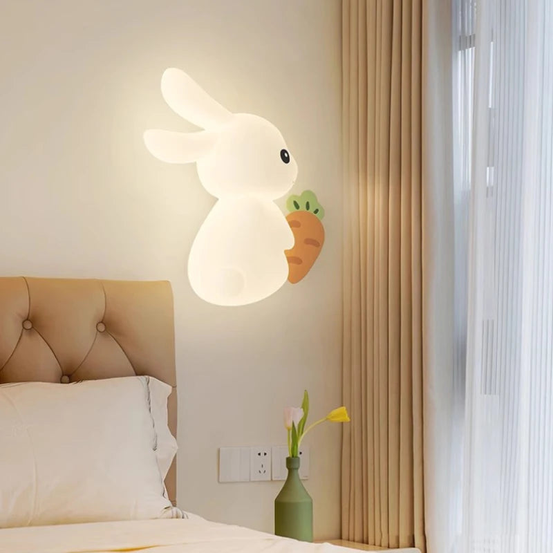 RabbitLicht - Schattige LED Konijnen Wandlamp voor Kinderkamers