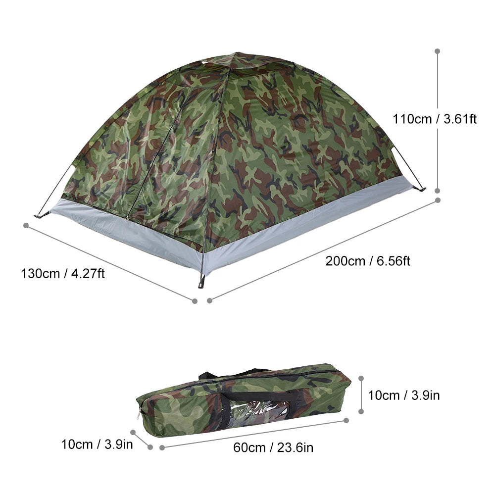 Camping Tent Waterproof Windproof UV Zonnescherm voor 1/2 Personen