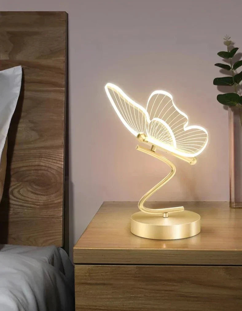 LichtVlinder - Luxe Vlinder Tafellamp met LED Verlichting