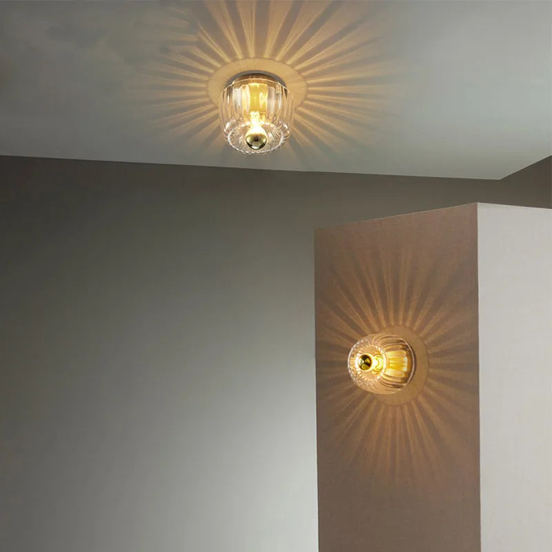 BauhausLicht - Glazen Wandlamp Met E14 Fitting Voor Woonkamer en Hal