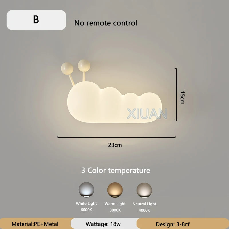 KinderDroom - LED Kinderkamer Wandlamp met Cartoon Dierenontwerp