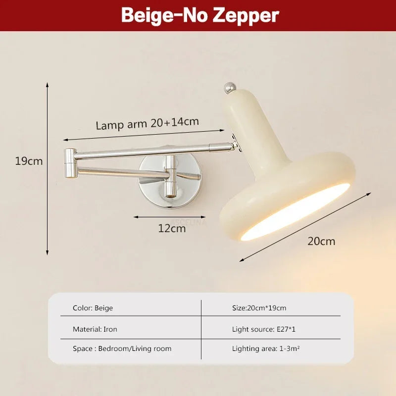 LichtSwing - Minimalistische LED Wandlamp voor Slaapkamer en Woonkamer