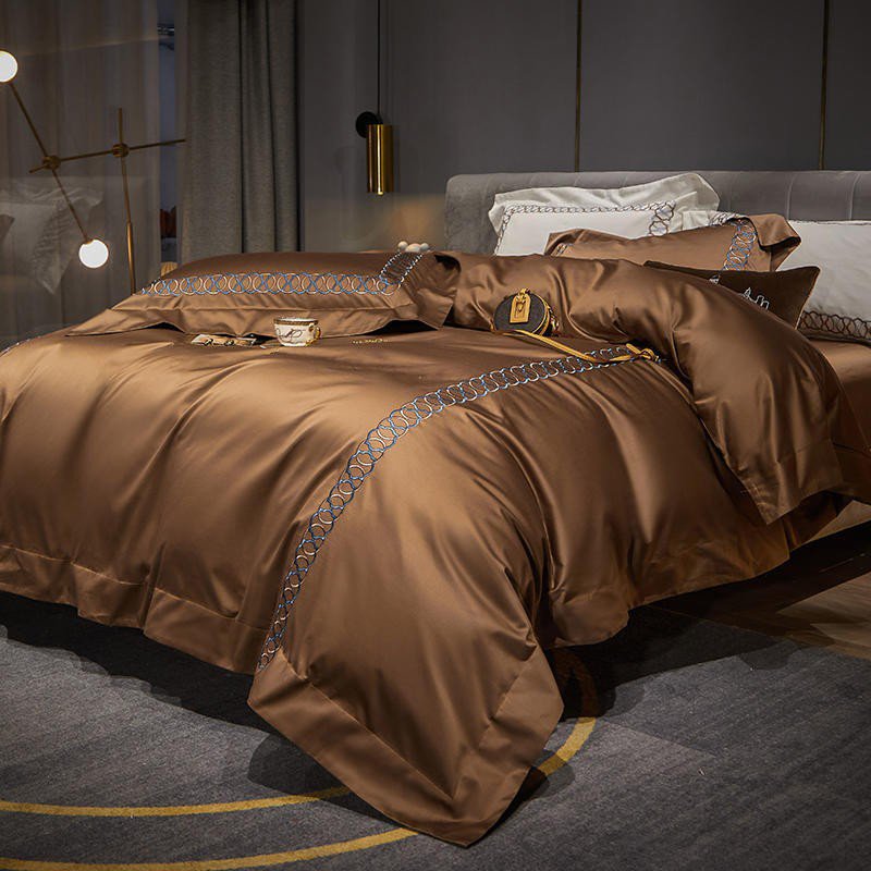 Sunstone Reves Duvet Cover Set - Egyptisch Katoen