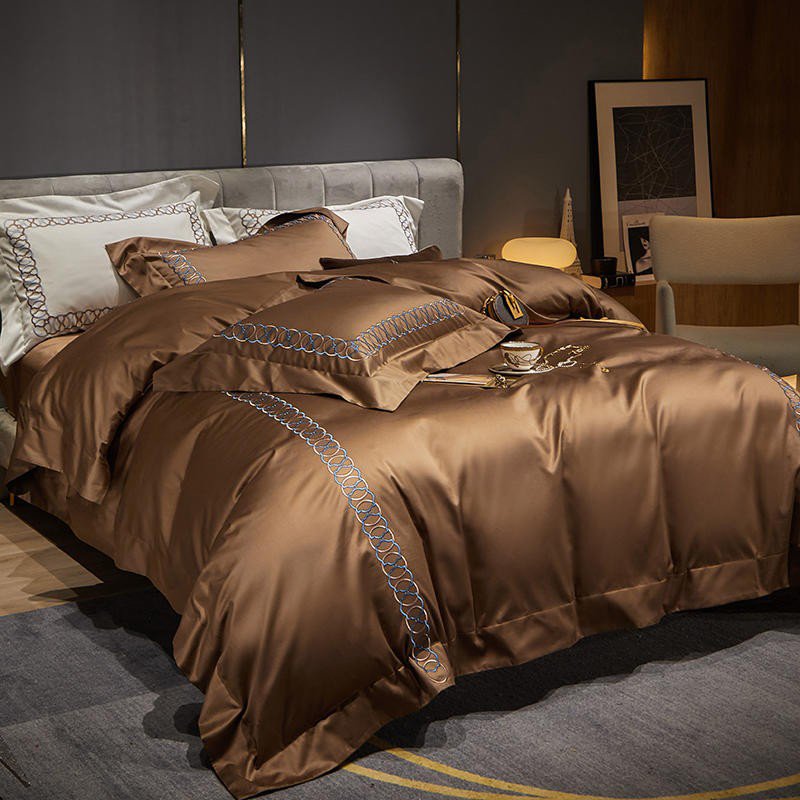 Sunstone Reves Duvet Cover Set - Egyptisch Katoen