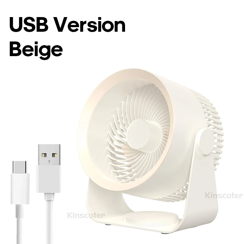 Draagbare USB Ventilator voor Verfrissing Onderweg