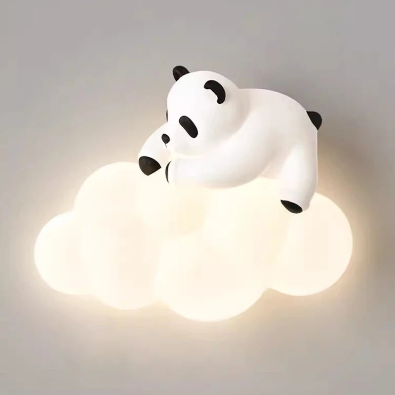 PandaLicht - Schattige Panda LED Wandlamp voor Kinderkamers