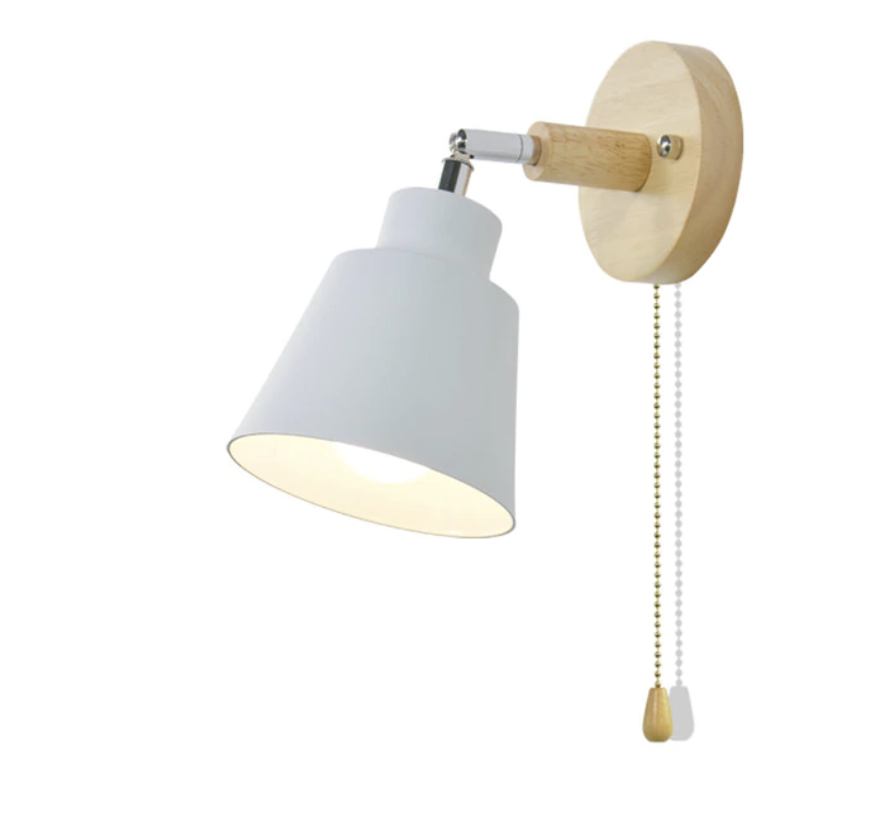 FlexiGlow - Draaibare Wandlamp met Trekketting Schakelaar