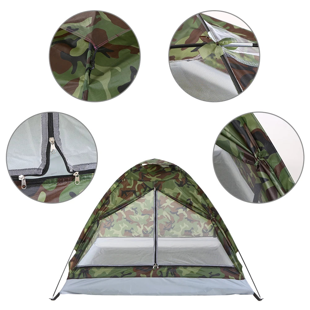 Camping Tent Waterproof Windproof UV Zonnescherm voor 1/2 Personen