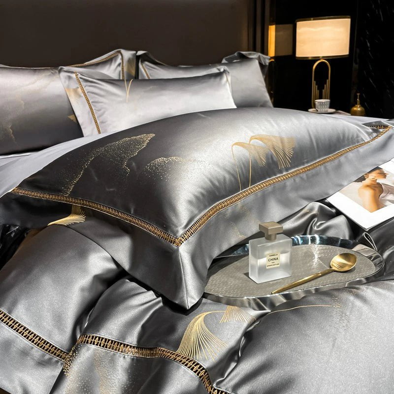 Golden Mist Duvet Cover Set - Egyptisch Katoen