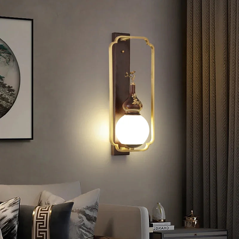 MessingLuxe - Eigentijdse Wandlamp