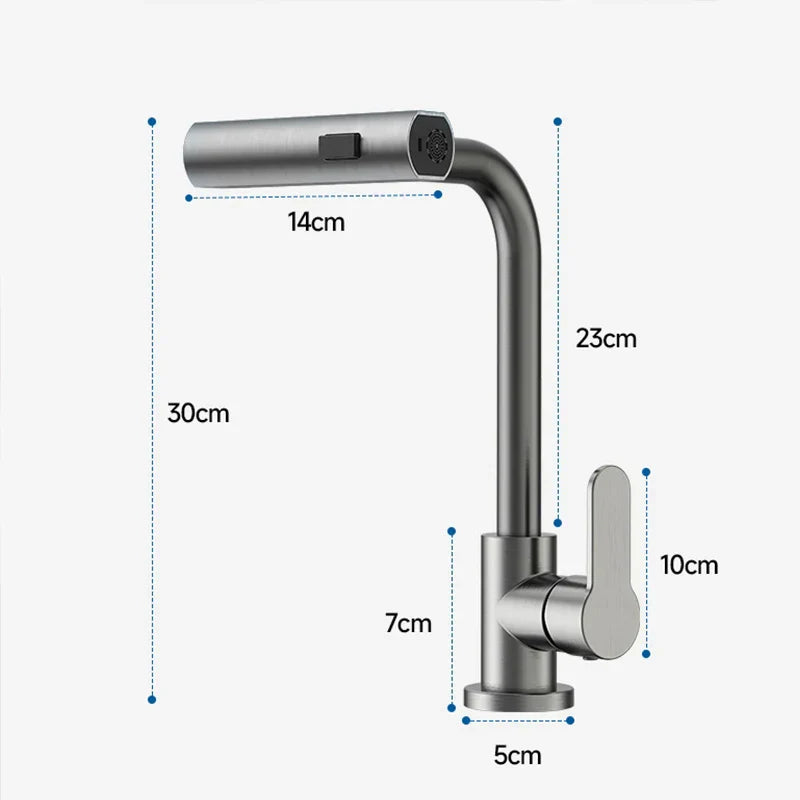 CascadeFlow – Draaibare Waterval Keukenkraan