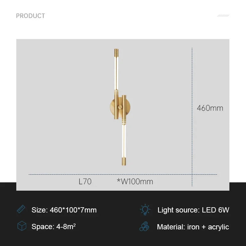 ModernLux - Led Wandlamp Luxe Binnenverlichting Sconces voor Woonkamer en Slaapkamer