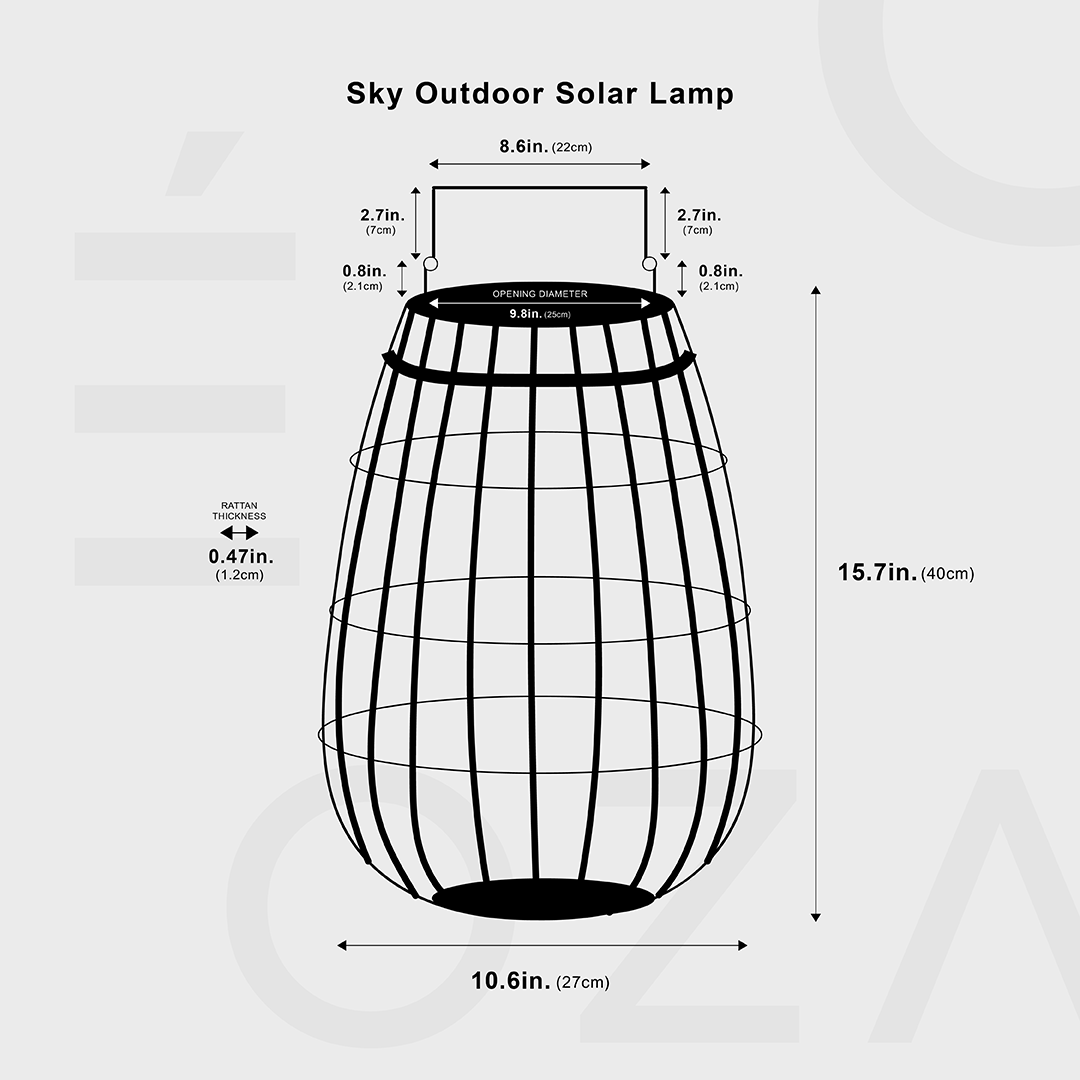 Hemel Buitenlamp - Zonne-energie LED Tuinverlichting