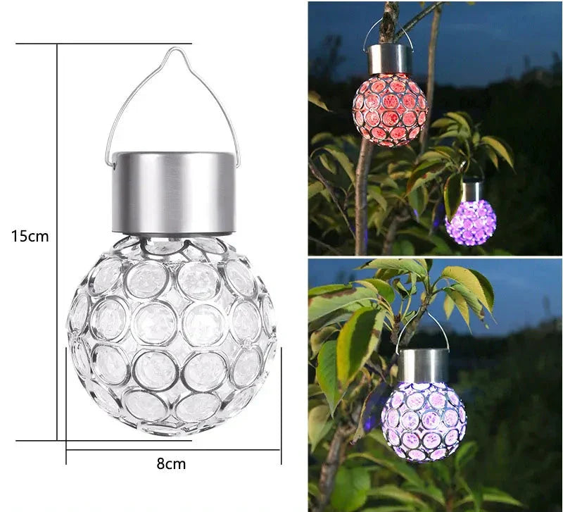 LumiSphere - Waterdichte Solar Holle Bol Lamp voor Buiten – LED Tuinverlichting voor Terras en Balkon