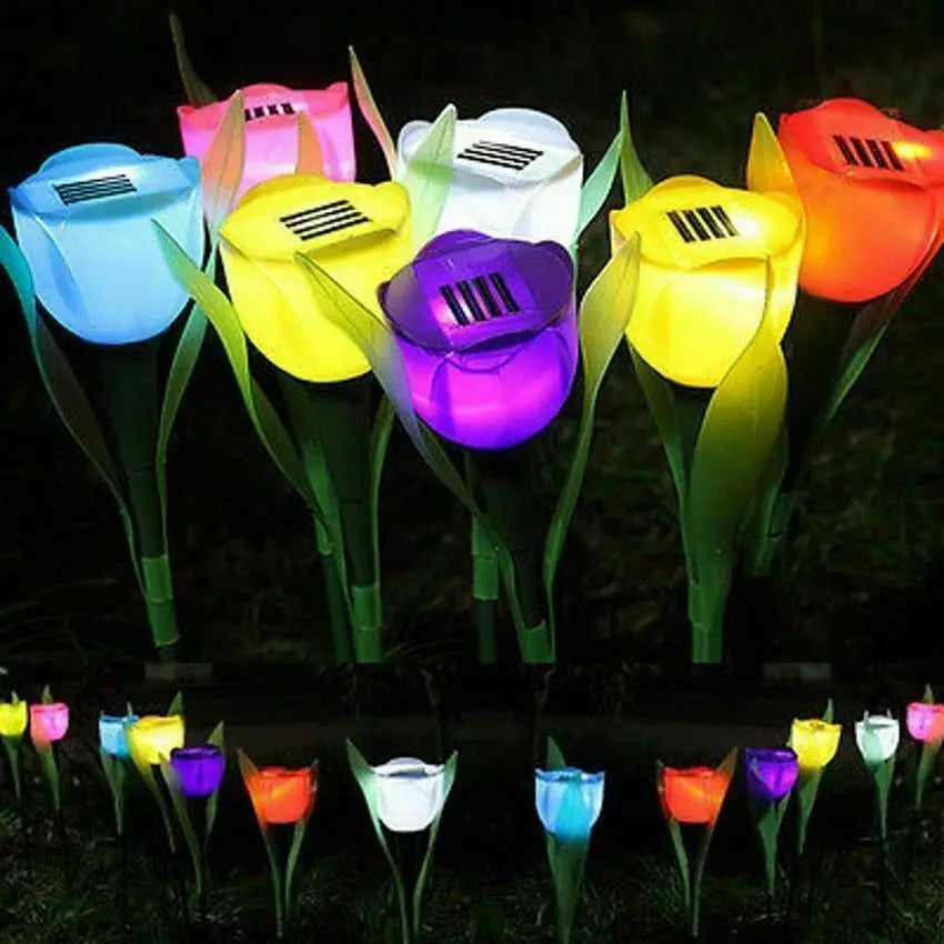 SolarGlow - Zonne-energie Tulpenlampen voor de Tuin – Decoratieve LED Buitenverlichting