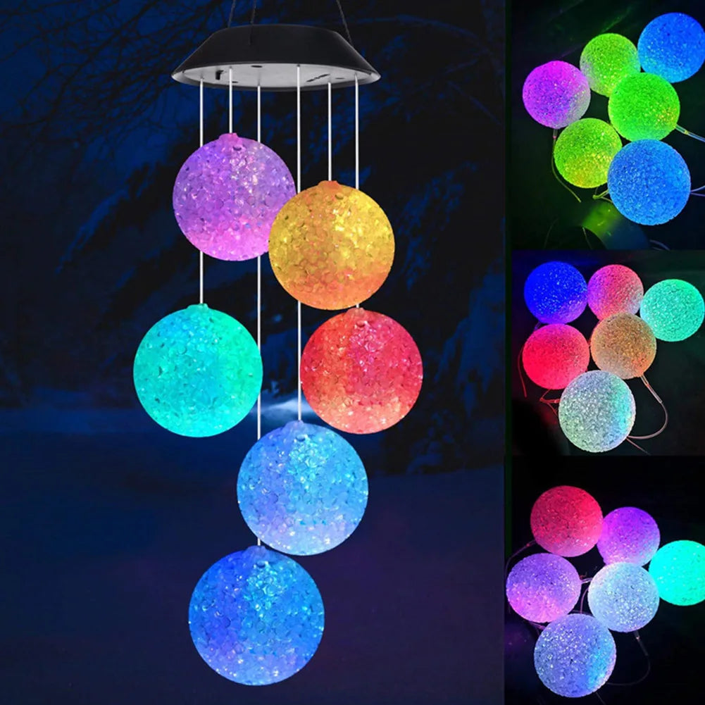 LumiSphere - Kleurrijke Solar Hanglampen – LED Zon Ballen voor Tuin en Terras, Decoratieve Buitenverlichting