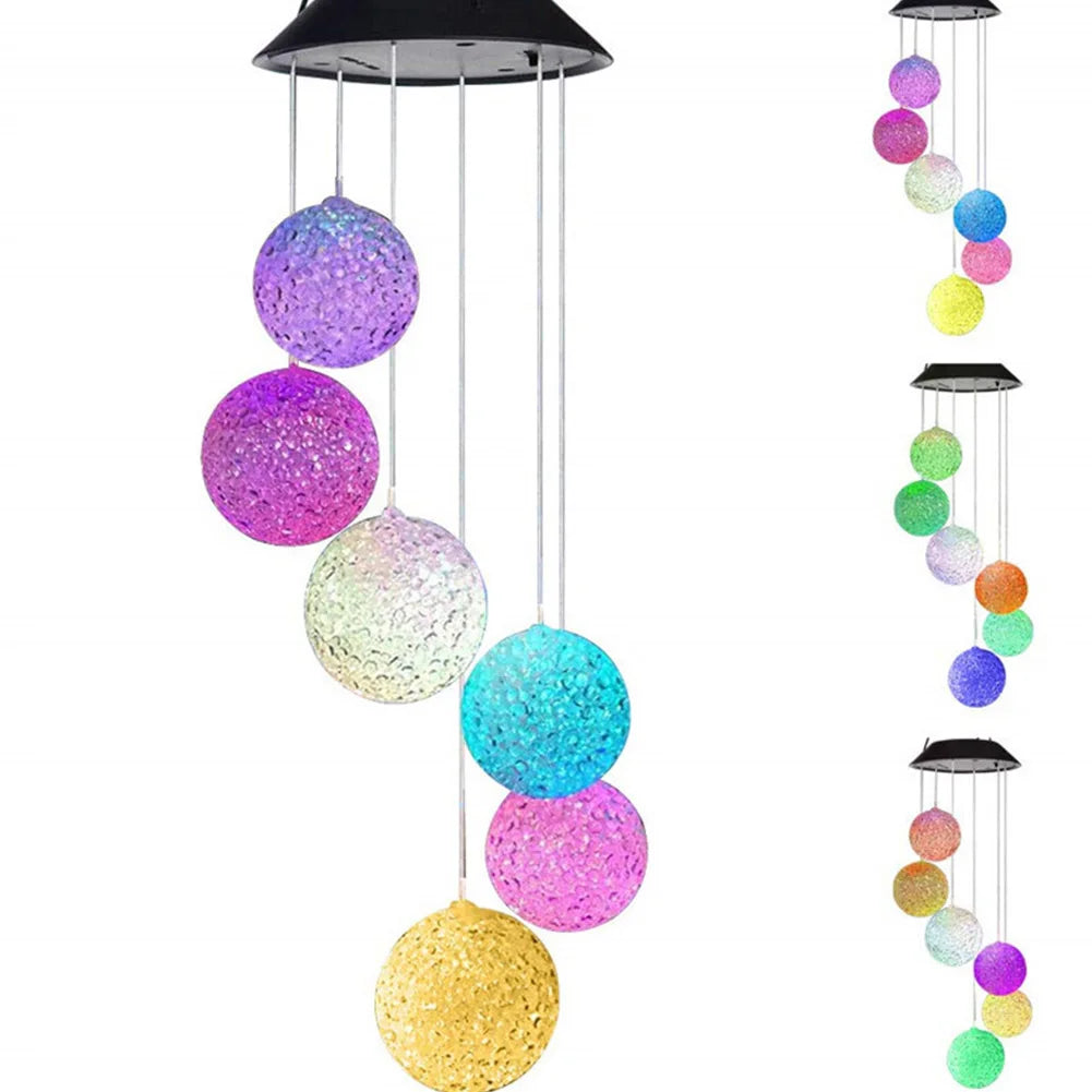 LumiSphere - Kleurrijke Solar Hanglampen – LED Zon Ballen voor Tuin en Terras, Decoratieve Buitenverlichting