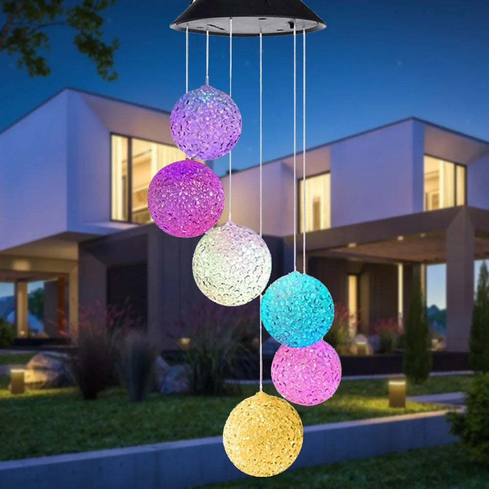 LumiSphere - Kleurrijke Solar Hanglampen – LED Zon Ballen voor Tuin en Terras, Decoratieve Buitenverlichting