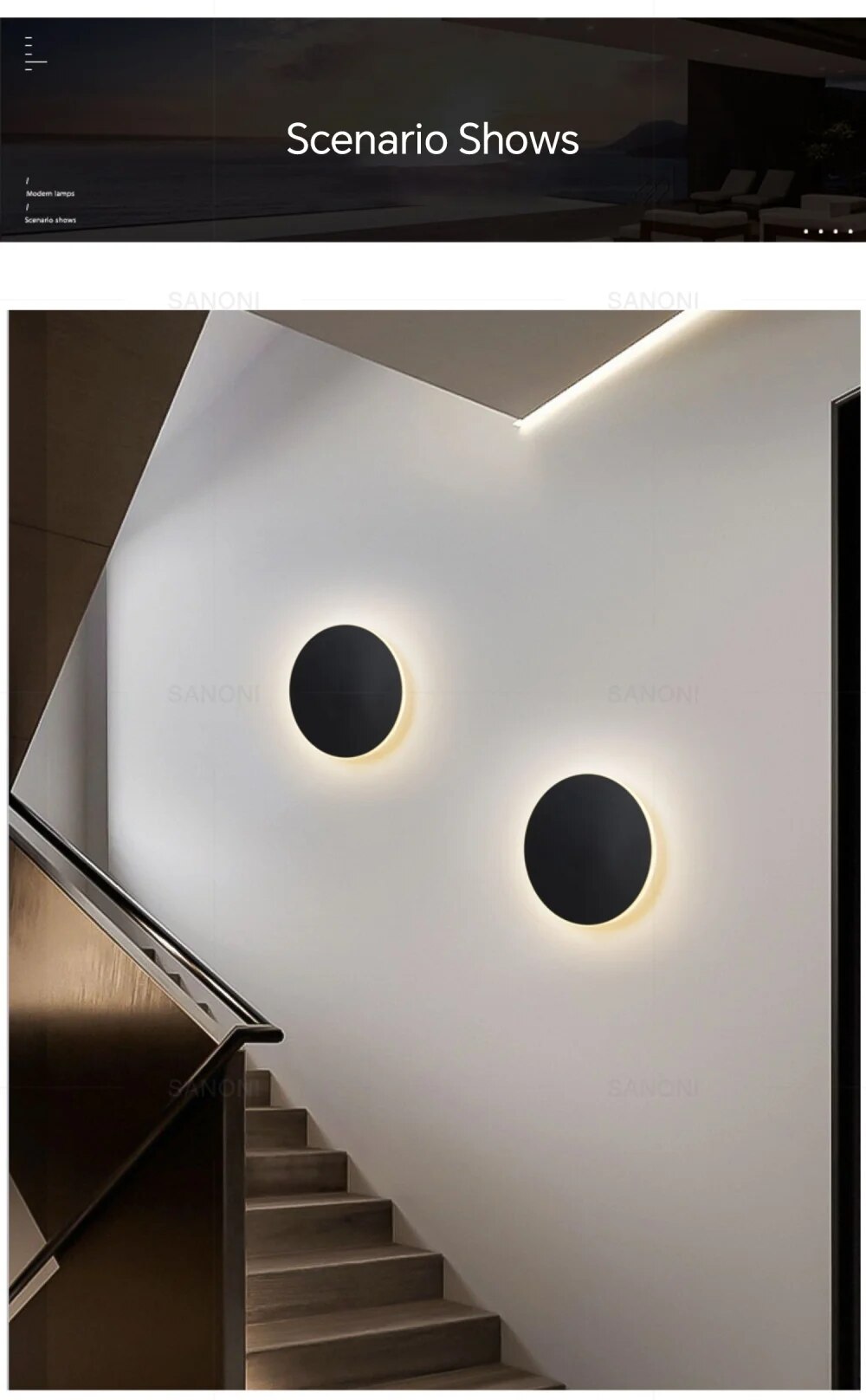 SleekGlow - Moderne Ronde LED Wandlamp