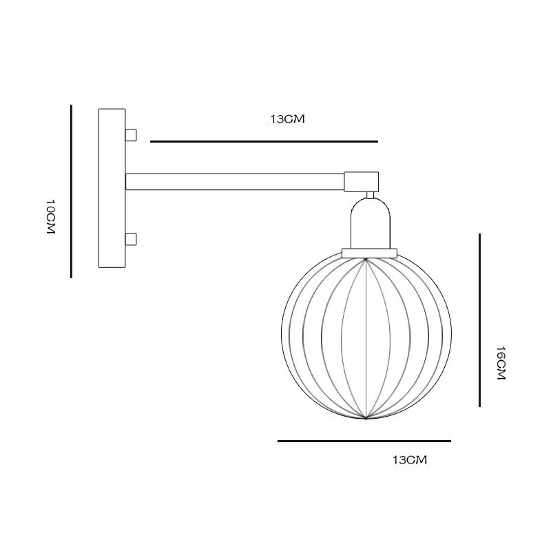 LichtKroon - Moderne Wandlamp met Trekschakelaar