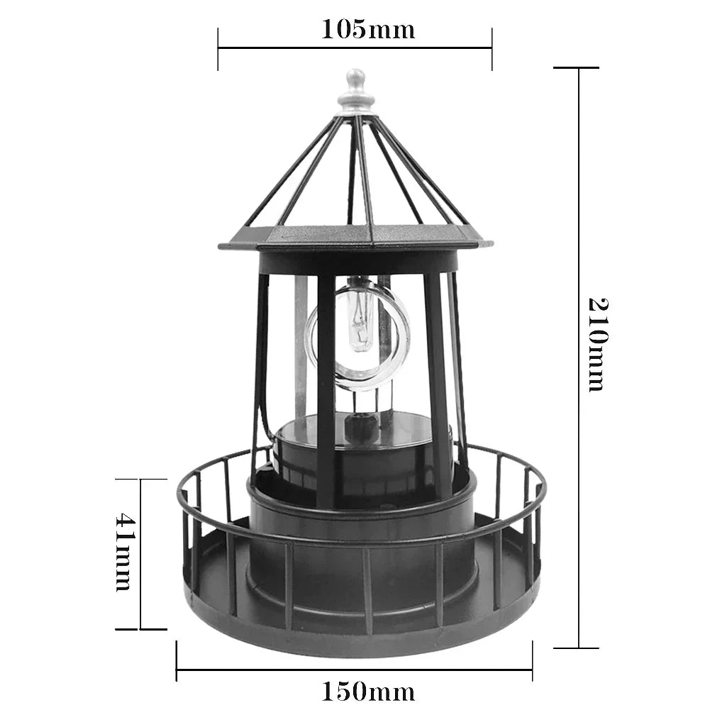 LumiTower - Verstelbare Solar LED Vuurtoren voor Buiten