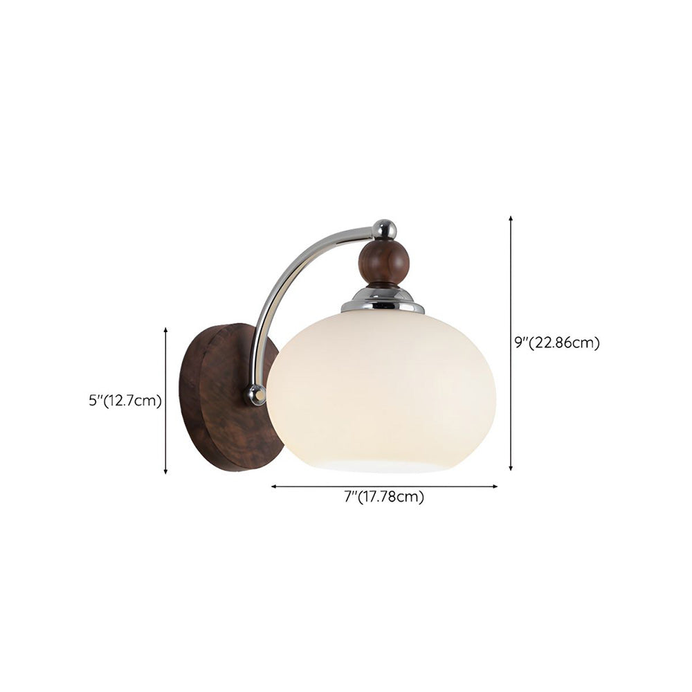 Moderne Paddenstoel Glazen Kap Wandlamp